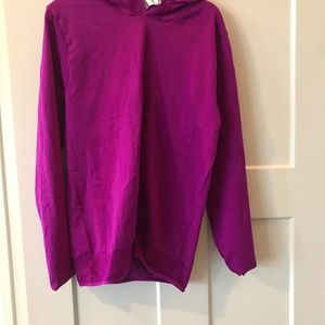 Hot fusia hooded top